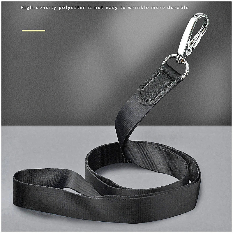 US Top Grade Genuine Leather ID Badge Holders with Neck Lanyard Formal Staff Office Worker Supplies Magnet closed ID Card Cover 250708