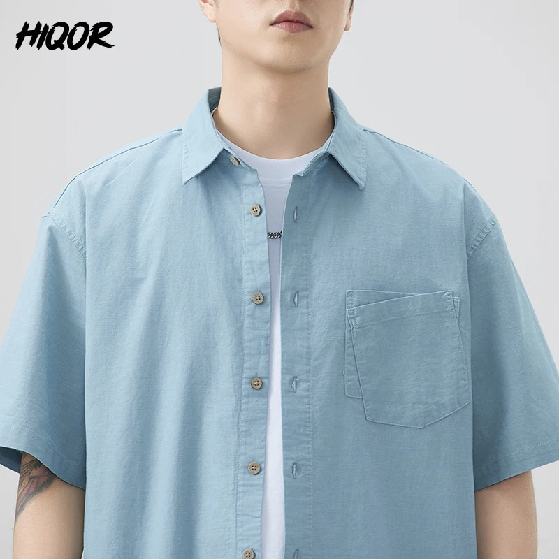 Vintage Mens Shirt Summer Solid Color Lapel Shirts for Men Colorful Simple Basic Mens Baggy Tops Casual Short Sleeve Cardigan 250707