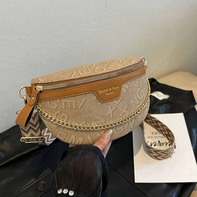 Designer Woman Waist Quality Soft Leather Fanny Pack Purse Fashion Brand Ladies Belt Shoulder Crossbody Chest Bag