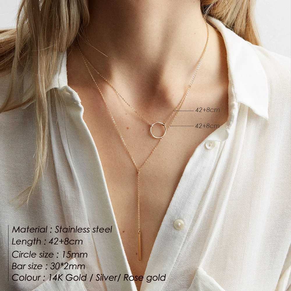 Anco Handmade Glossy Pendant Necklace 316 Stainless Steel Party Ladies Charms Jewelry Sa Gift for Her W250712