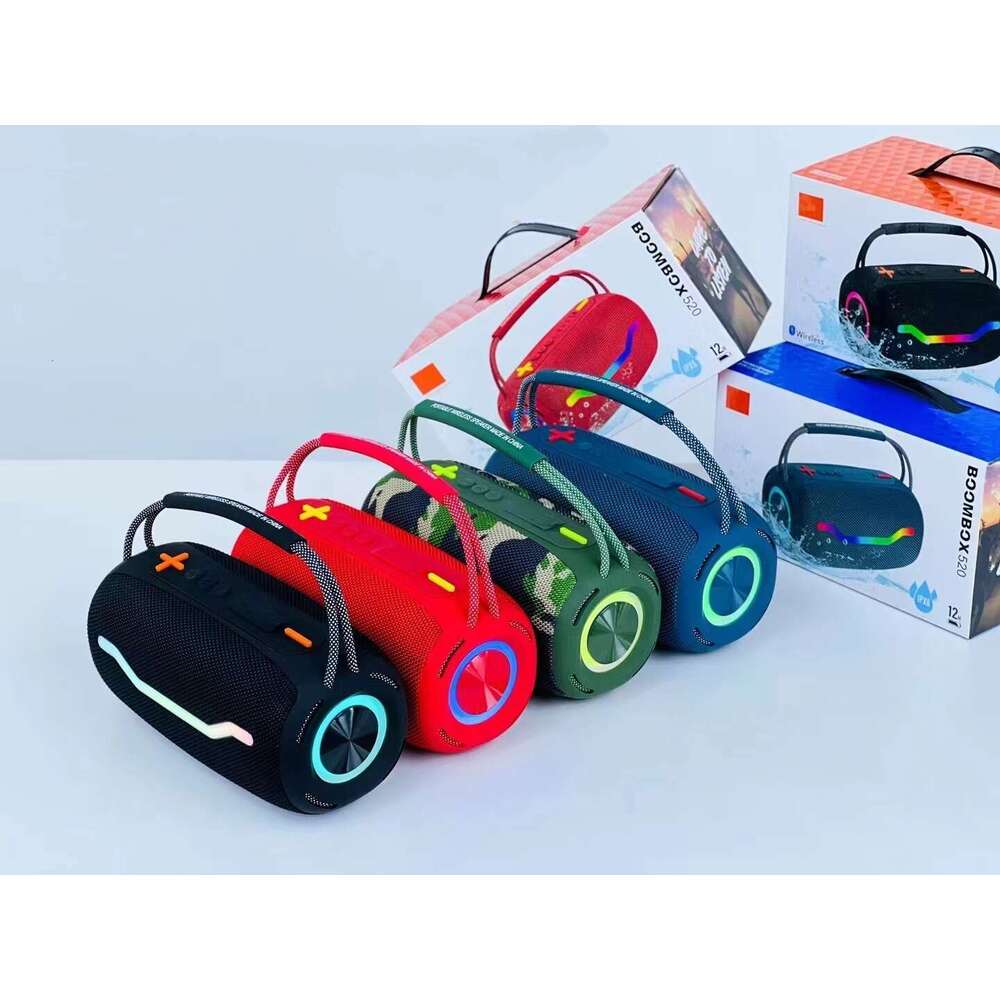 Designer brand new portable high-power Bluetooth RGB subtitles waterproof card slot subwoofer speaker