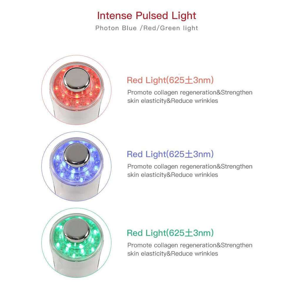 Ultrasonic Ion Facial Massager - Photon Rejuvenation & EMS Microcurrent, Portable Vibration Skin Care Device For Home Use