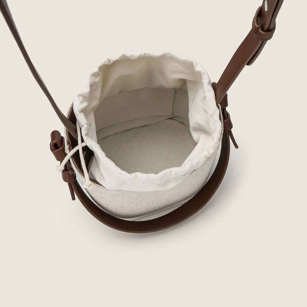 Casaul Canvas Buckets Bag Designer Women Handbags Simple Shoulder Crossbody Bags Trend Summer Beach Small Tote Female Purse 2025