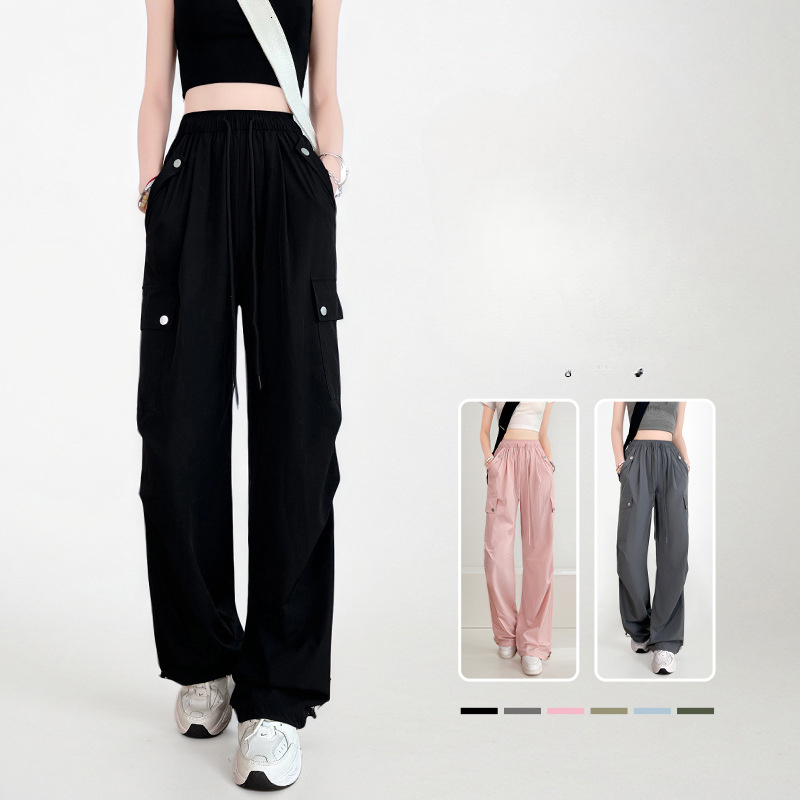2025 Summer new women's pants black work pants women's summer slim fit new hiking and mountaineering straight leg pants new designer pants