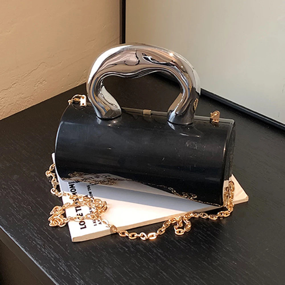 Women Mini Evening Bag Metal Handles Wallet Shoulder Solid Color Clutch Large Capacity Everyday Daily 250703