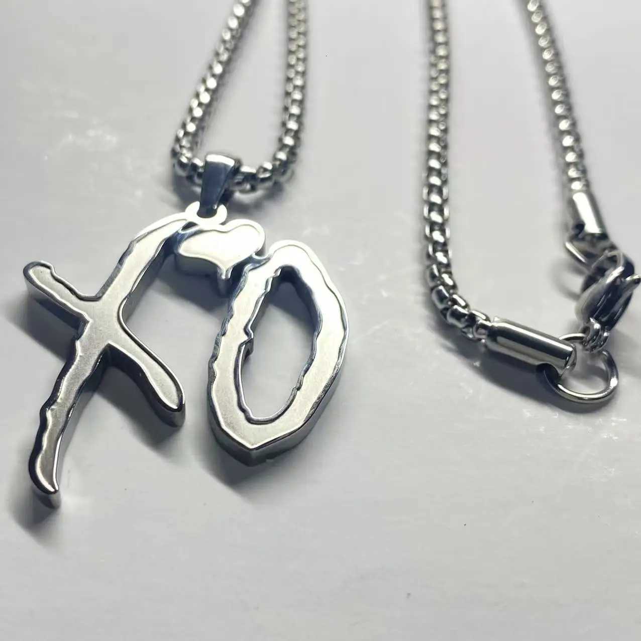 Delicacy Fashion Hip Hop Rock Titanium Steel Letter Pendant Necklace Heavy Industry Personality Men Cool Party Jewelry W250712
