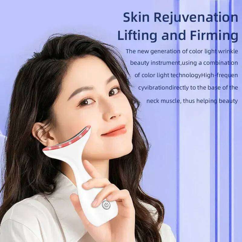 EMS Microcurrent Lifting Anti -Wrinkle Remove Facial Massage LED Neck Beauty Thightening Instrument To Beautify And Rejuvenate