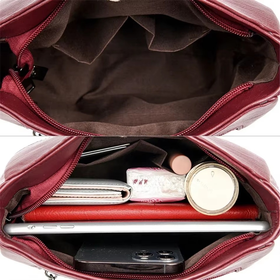 High Quality Leather Crossbody Bag New Luxury Handbags Women Bags Designer Small Shoulder Messenger Bags for Women 2025 Sac