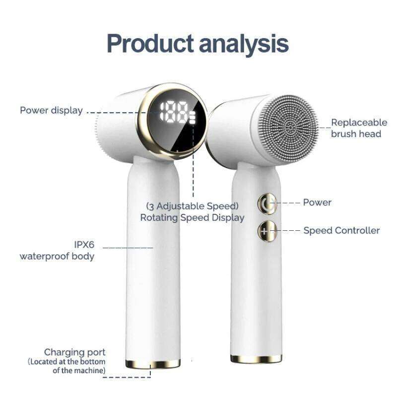 Multifunctional Electric Skin Deep Cleaning Brush Facial Massager Beauty Device