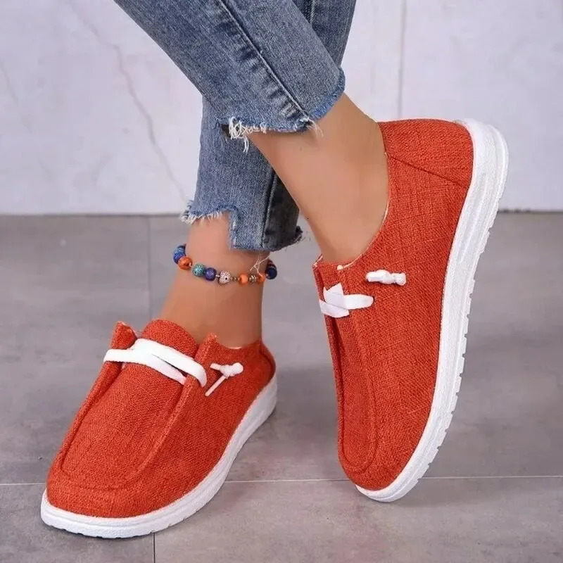 Comfortable Casual Shoes Lightweigh Mens Canvas Shoes For Men Women Slip-On Fashion Flat Loafers Shoes 250708