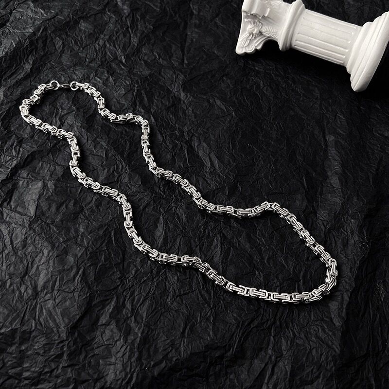 Luxury Jewelry Designer Jewelry Titanium Steel Emperor Chain Necklace For Men Trendy Versatile Non-fading Hip Hop European American Choker 6MM Accesso