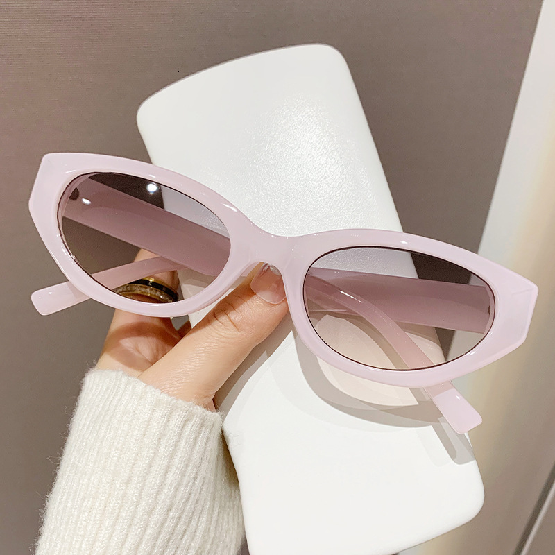 Designer's Luxury New Small-framed Women's Cat-eye Sunglasses, Uv-blocking Sunglasses, Sunshade Glasses, Street Style, Fashionable And Trend