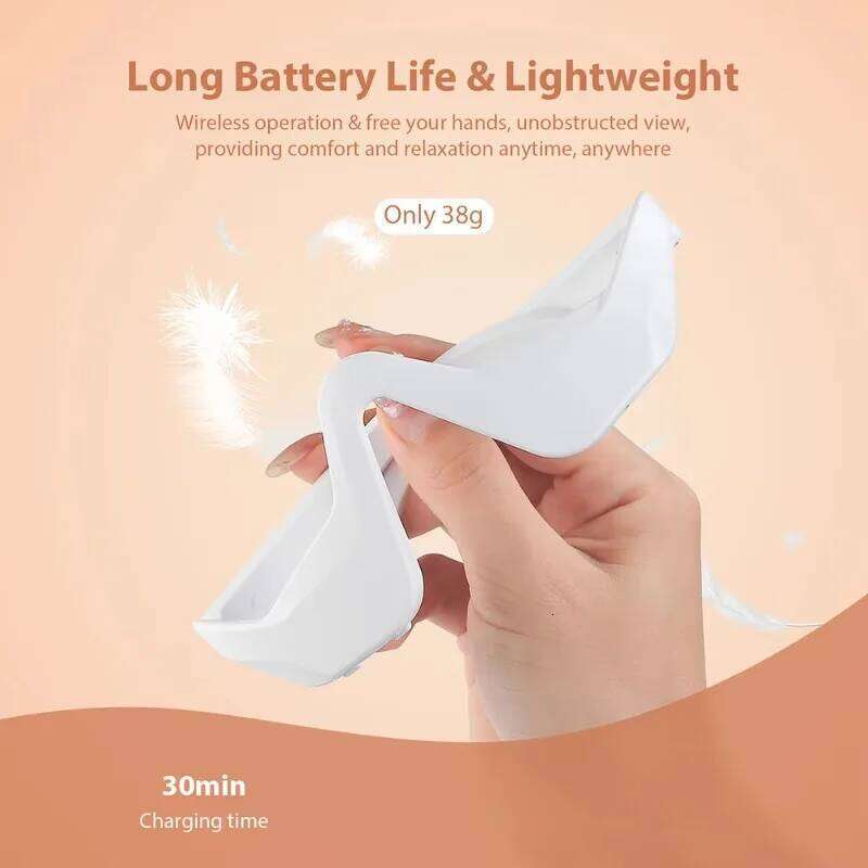 Rechargeable Microcurrent Massager For Dark Circles Anti-Aging Lightweight Electric Eye Care Glasses Brightening