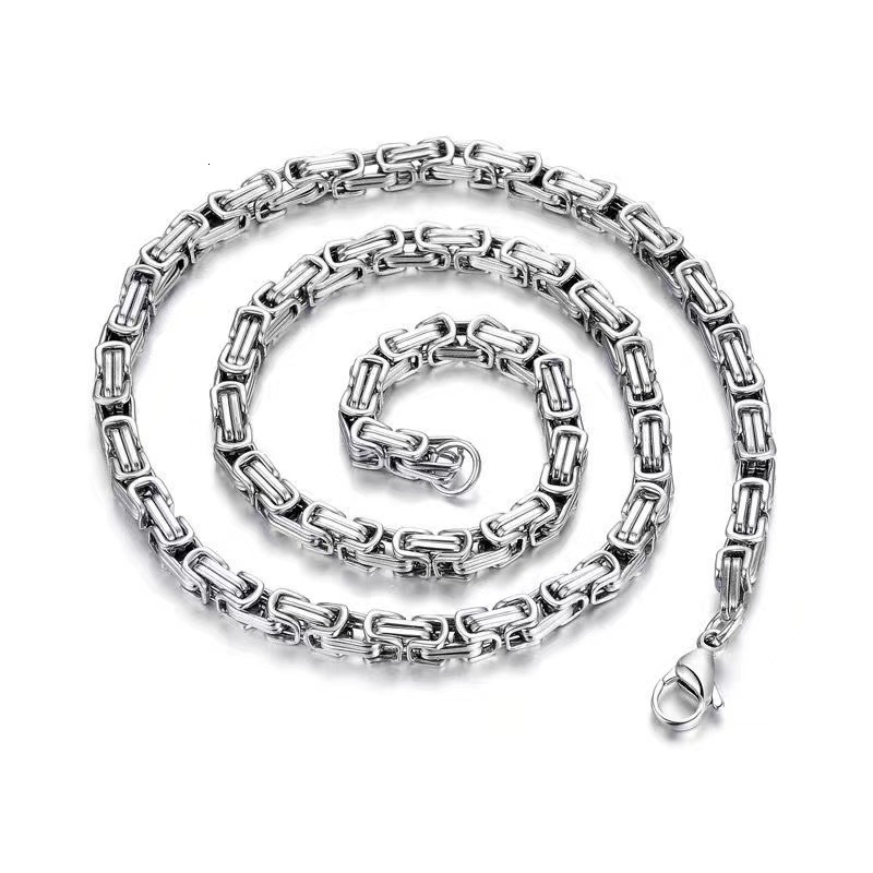Luxury Jewelry Designer Jewelry Hip Hop Chain Men's European And American Fashion Non-fading Imperial Chain Titanium Steel Street Collarbone Chai