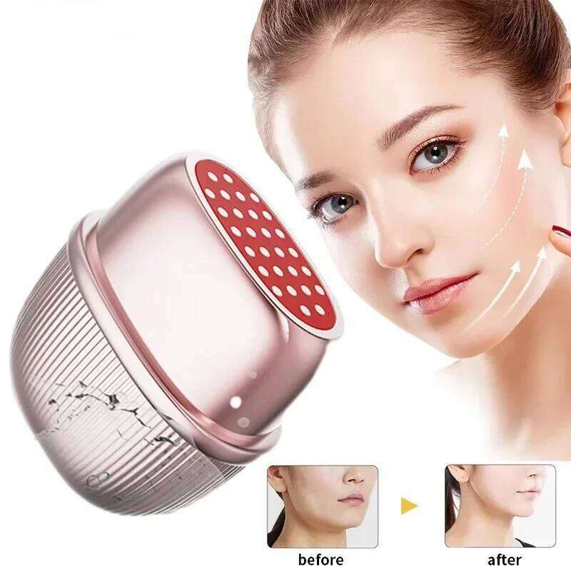 Collagen Cannon Beauty RF Stamped Microcurrent Massage Lifting Facial Photon Rejuvenation Milk Light Introduction Device