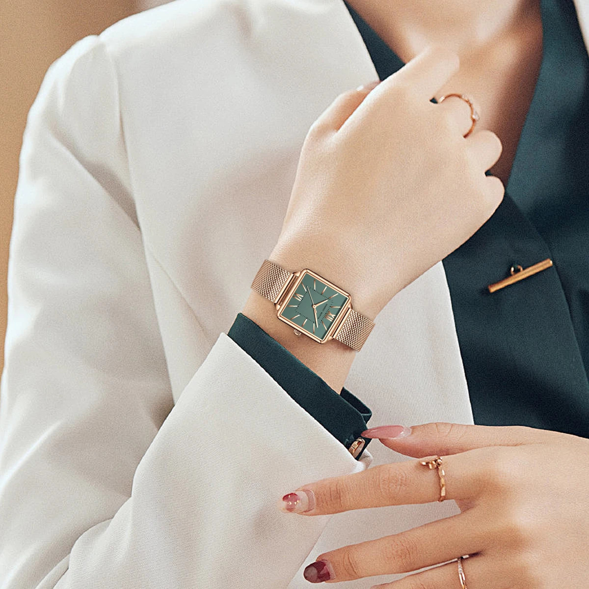 Fashion Top Quartz Movement Wrist Watch MULtifunctional 3ATM Waterproof Original Womens Casual Watches 250712