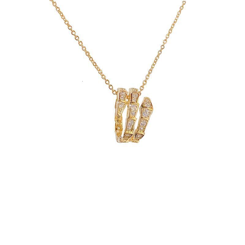 Luxury Jewelry Designer Jewelry 2022 New Trendy Fashion Personality Snake-shaped Collarbone Chain Exquisite Versatile Unique Design Necklace