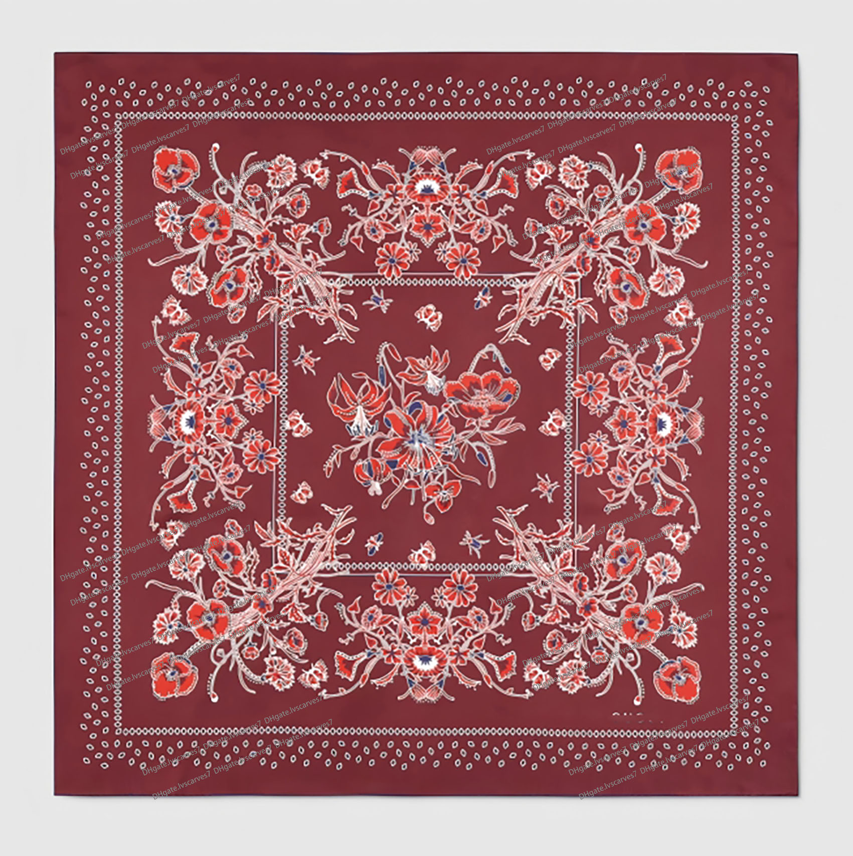 Top Brand Vdesigner Silk Scarf Di Alta Qualità Scarf Square Square Donne Anello Monogramma Monogramma Monogramma Top Brand G Letters G Brand Classic-image