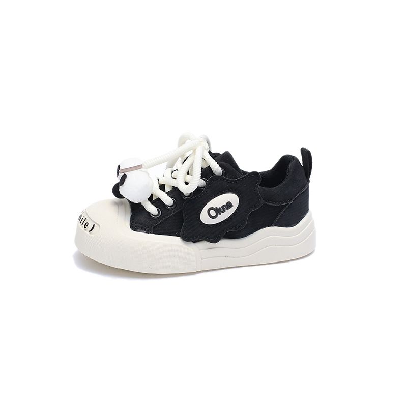 New Fashion Girls Boys Canvas Shoes Girl Kids Thick Sole Shoes Cutefeet With Cartoon Accessories Toddler Cute Sneakers Sizes US5.5C-US13C 000239
