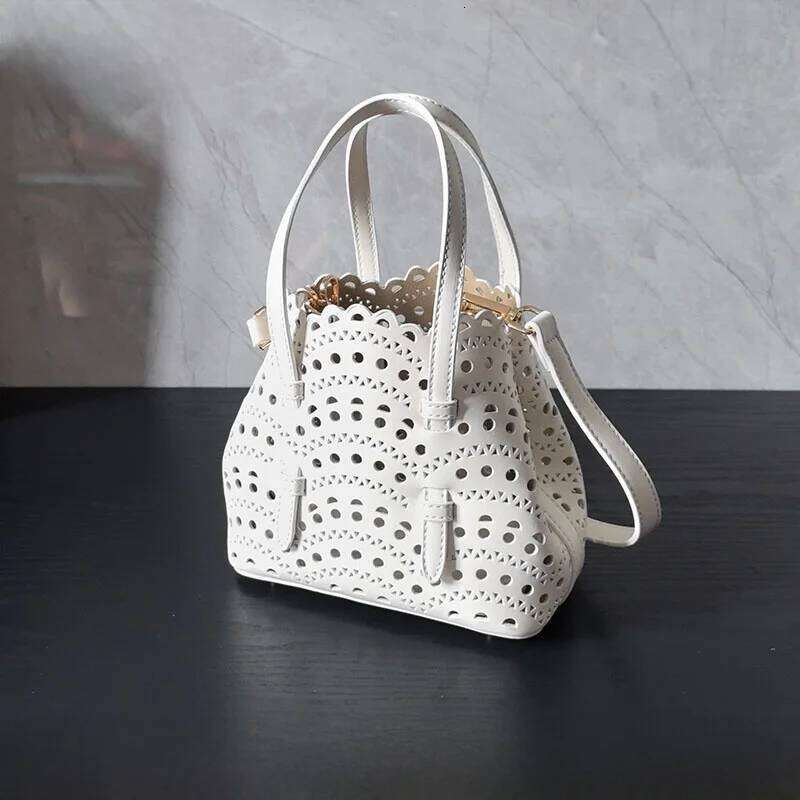 Hollow Out Carving Leather Texture Mother Daughter Handbag Crossbody Tote Bag Fre Sweet Sle Daily Use