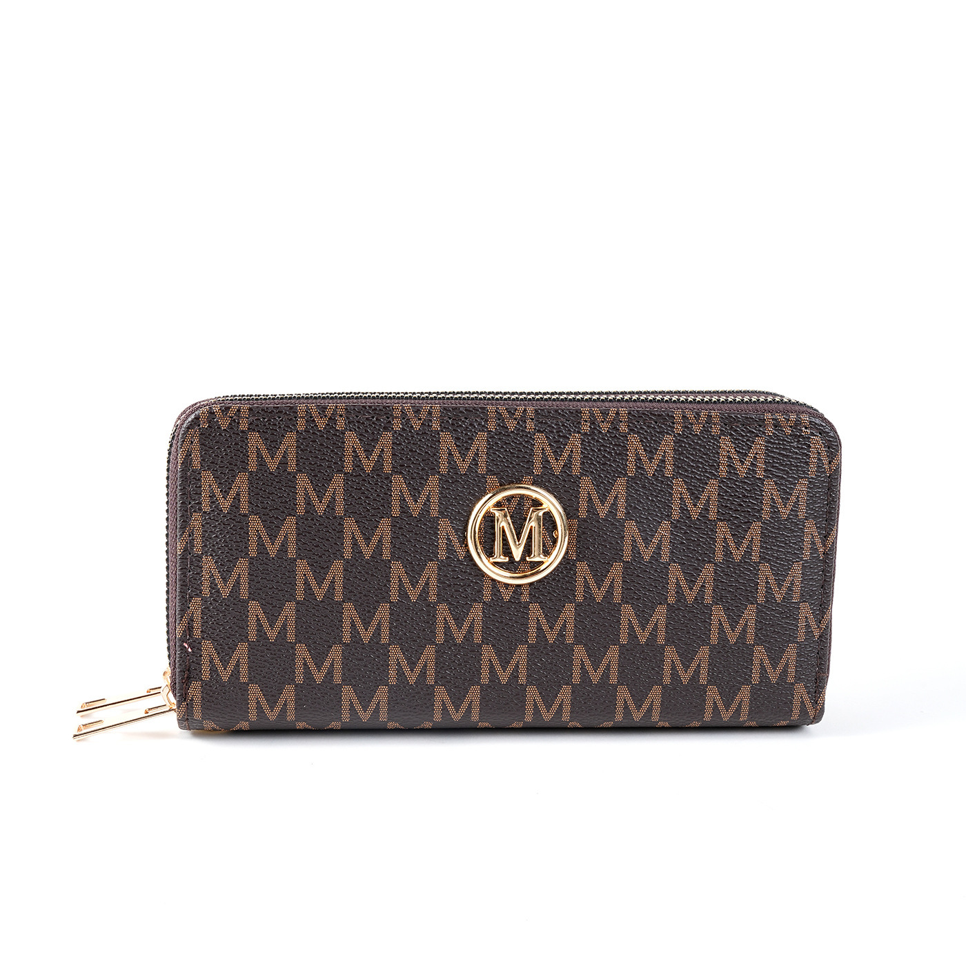 Luxury Brand Designer Bag New Women's Wallet With Fashionable Letter Print, Portable Retro Double Zipper, Multiple Card Slots, Large Capacity Clu