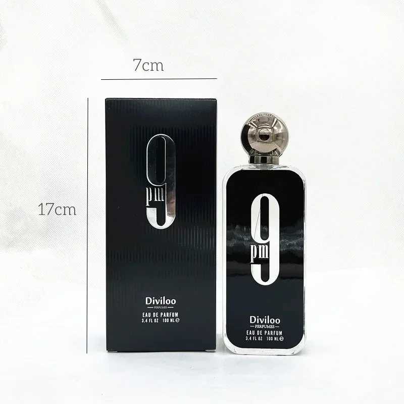 100ML 3.4FL.OZ 9PM Mens Perfume Long Lasting Gourmet Oriental Notes Cologne Eau De Parfum Feronomas Mens Perfume W250712