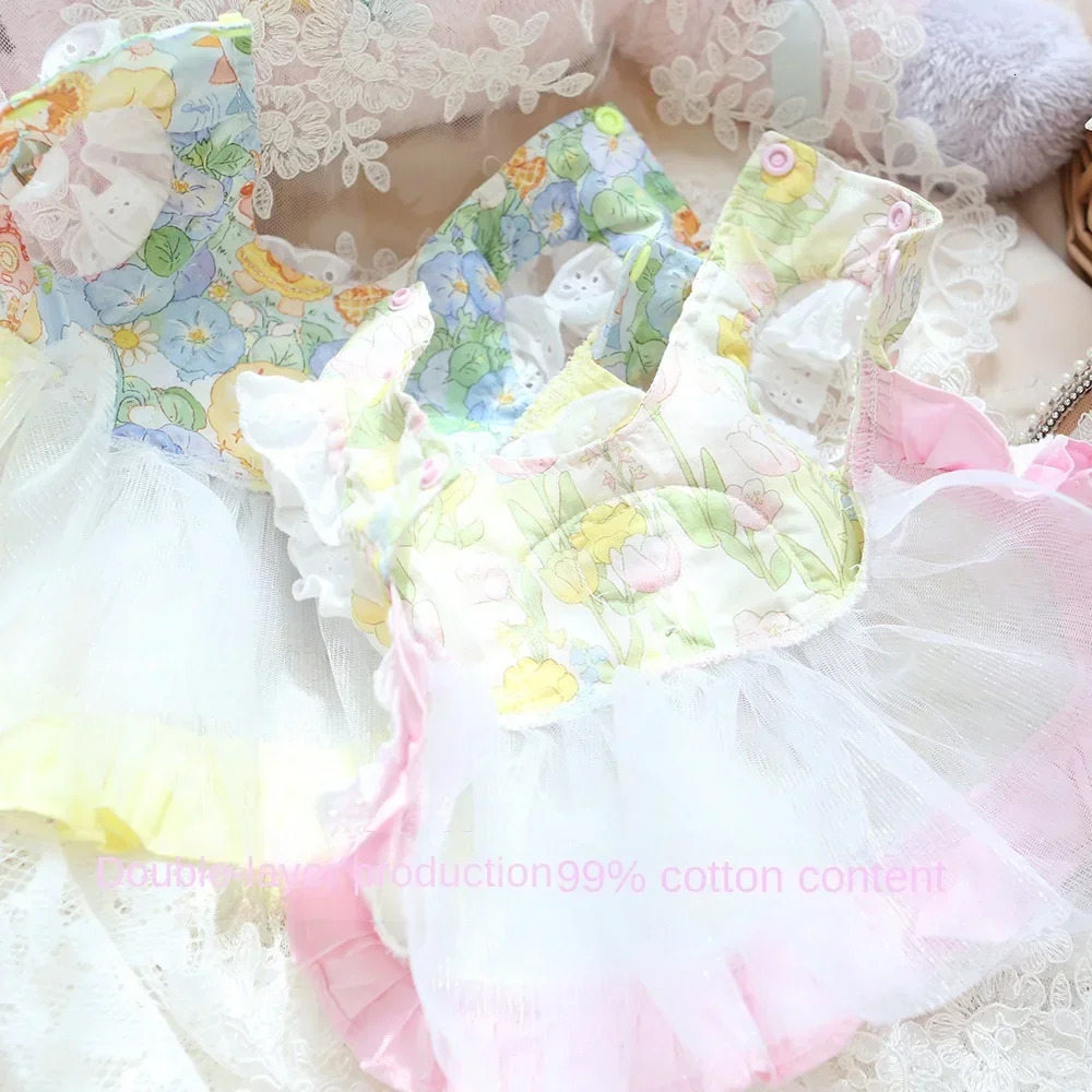 Spring and Summer Pet Clothing Dog Clothes Cat Milk Bear Fructose Skirt Bichon Teddy Small Dog Maiko 250708