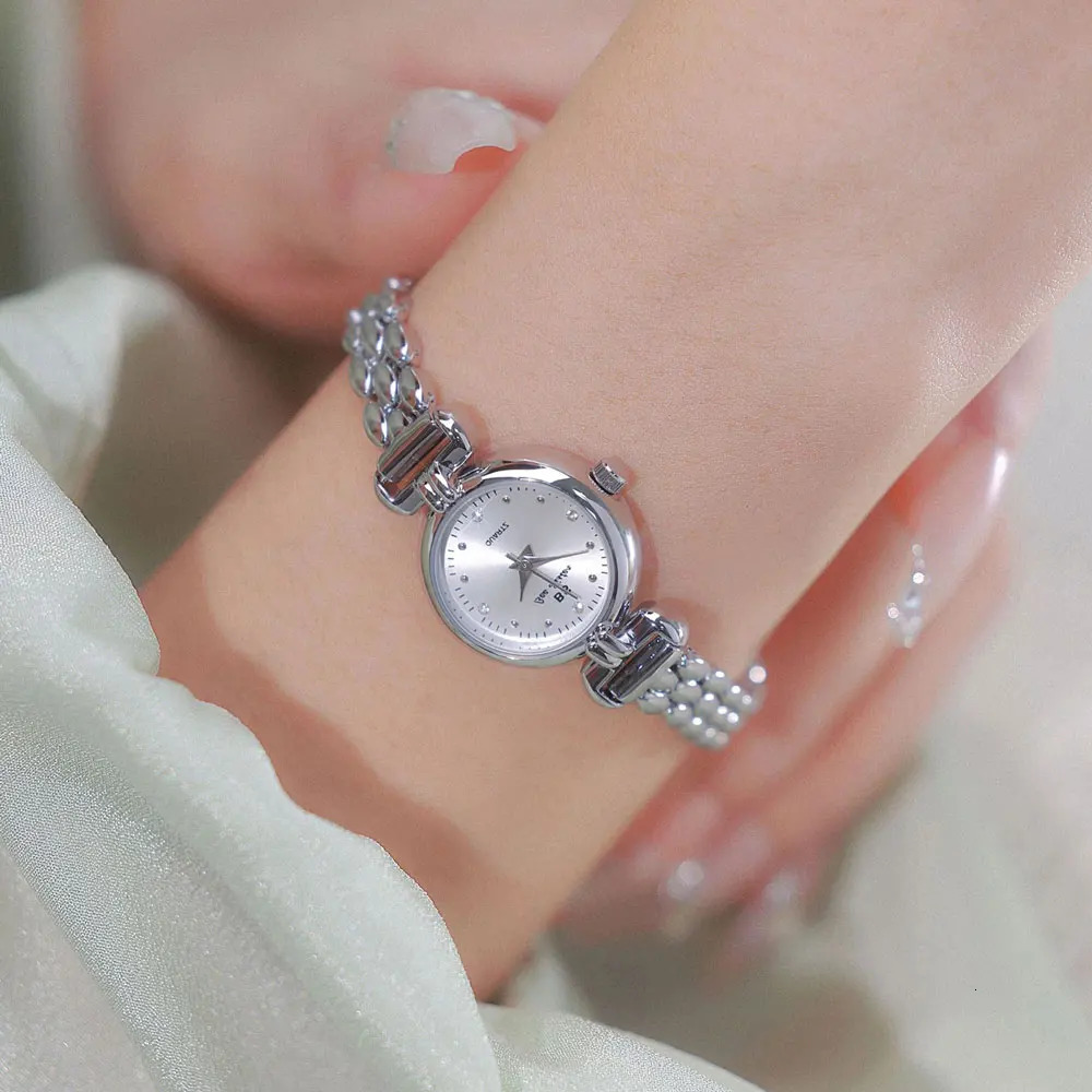 Simple Elegant Womens Watches Gold Wrist Small Bracelet High Quality Ladies Quartz Watches for Girls Dress Gifts 250712