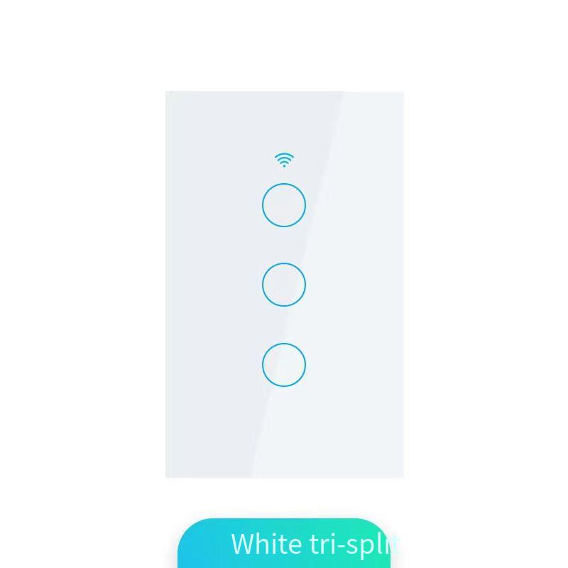 Universal Designer Smart Wi-Fi RF Wall Switch with Anti-Fire Feature - Suitable for US/Brazil/Australia
