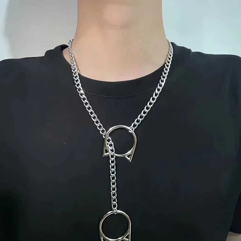 Slip Chain For Wen Human Slipchain Choker Collar Chain Necklace Heavy Cuban Long Chain W250714