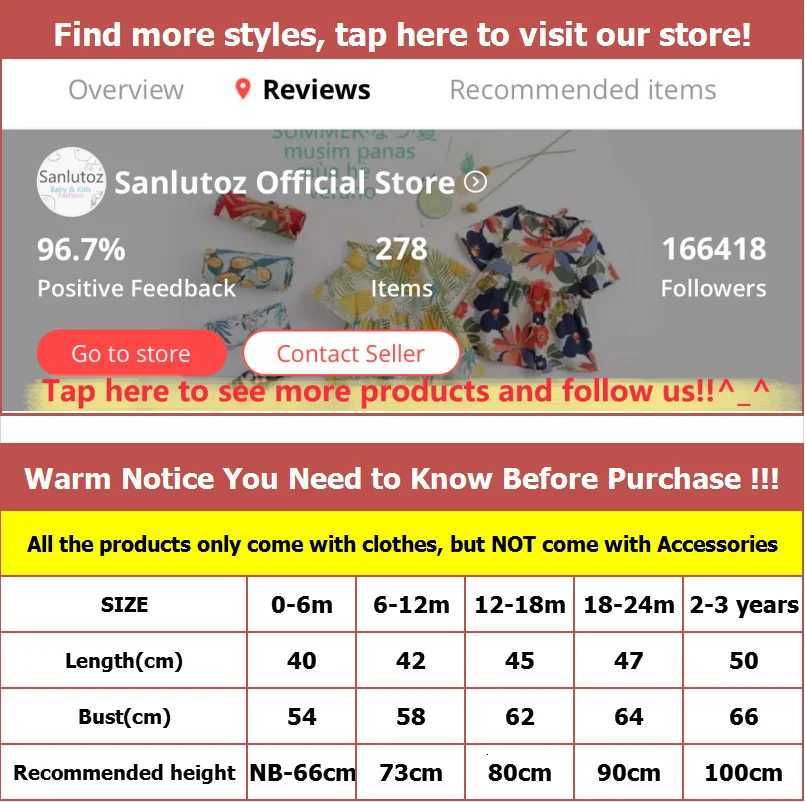Sanlutoz Cotton Baby Boys Bodysuits Fashion Newborn Clothes for Baby Boy Short Sleeve Summer Baby Clothing Plaid Z250712