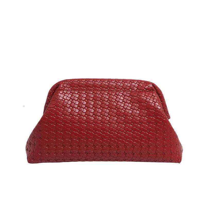 Fashion PU Leather Clutch Bag Woven Prom Evening Women Small Party Designer Day Purse Crossbody