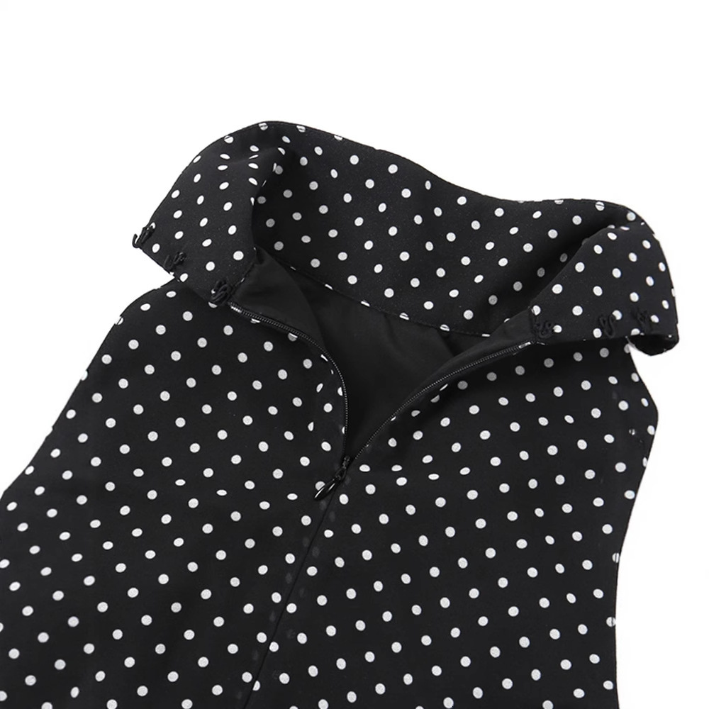 Summer new women's fashion summer new women's skirt polka dot print women's short skirt new niche sleeveless luxury style designer dres