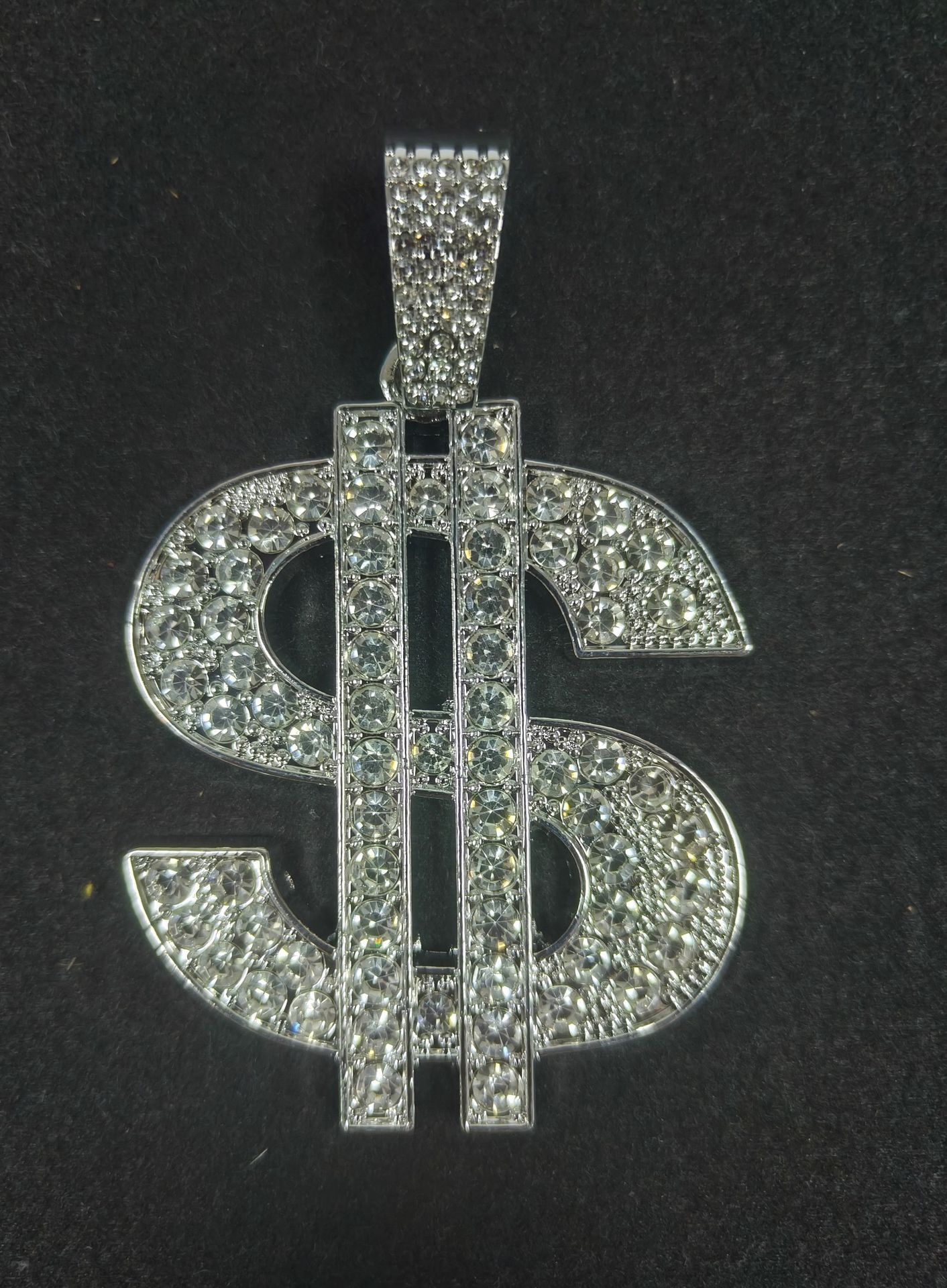 Luxury Jewelry Designer Jewelry Cross-border Hot Item European And American Men's Necklace 18k Full Diamond Chain Hip Hop Trendy Jewelry Wholesal