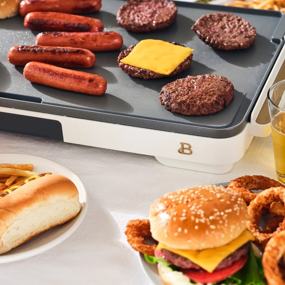 XL Electric Griddle 12 X 22 - Non-Stick, White Dwe74 Icing By Drew Barrymore