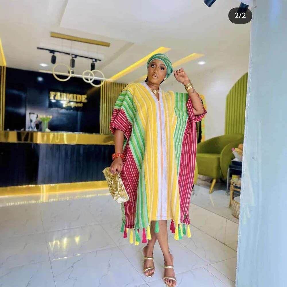 Plus Size Dresses for Fashion Half Sleeve V-neck Party Evening Midi Dress Dashiki African Clothes Women