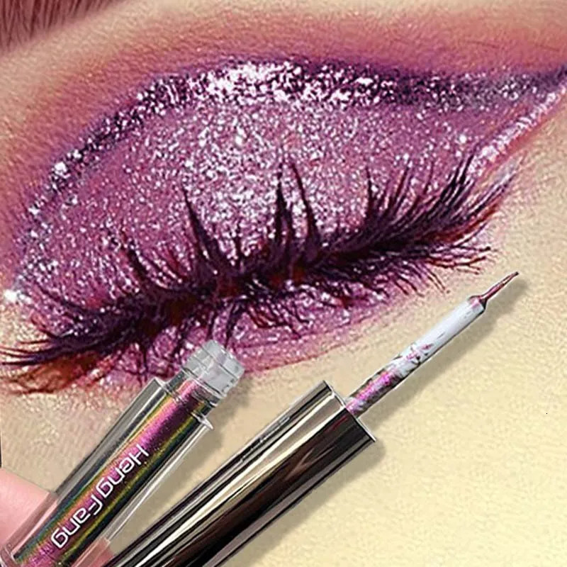 Flash Liquid Eyeliner Durable Shiny Waterproof Colored Liquid Eyeliner Eyeshadow Metallic Pearlescent Chameleon Eyeliner Makeup 250704