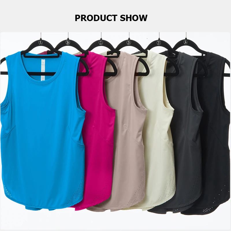 Summer Sleeveless Yoga TShirt Women Loose Fitness Running Tank Top Breathable Quick Dry Gym Vest Female Workout Sportswear 250708