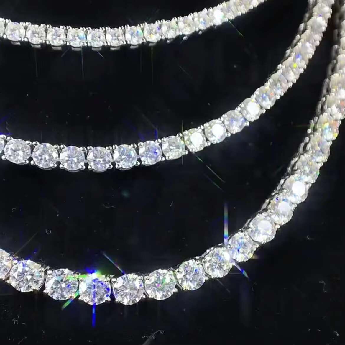 14K Gold Classic Round Tennis Chain Necklace Set Emerald Jewelry for Weddings Parties Emerald Stone Prices