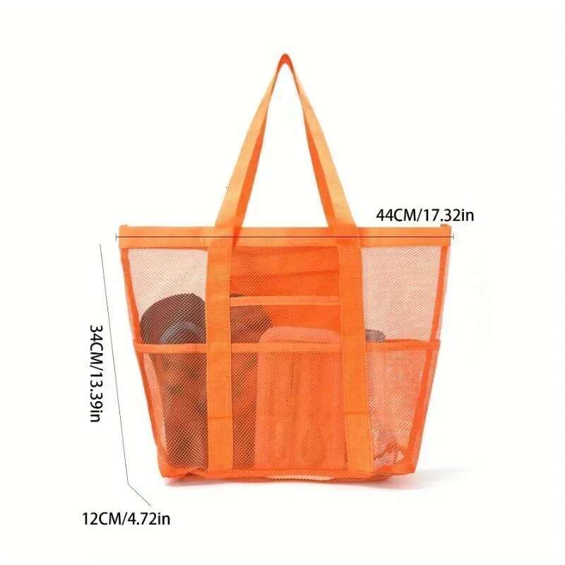 Large Mesh Oversized Waterproof Swim Bag With Separate Wet Pocket Multi Purpose Travel For Beach Tote
