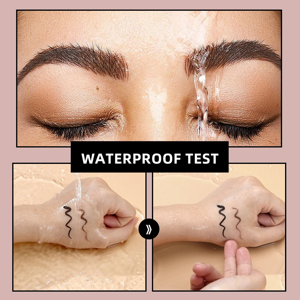 QI 1pc Waterproof Quick Dry Liquid Eyeliner Pen Ultra-fine Matte Finish Smudge-proof Beauty Eye Makeup Black/Brown Options 250704
