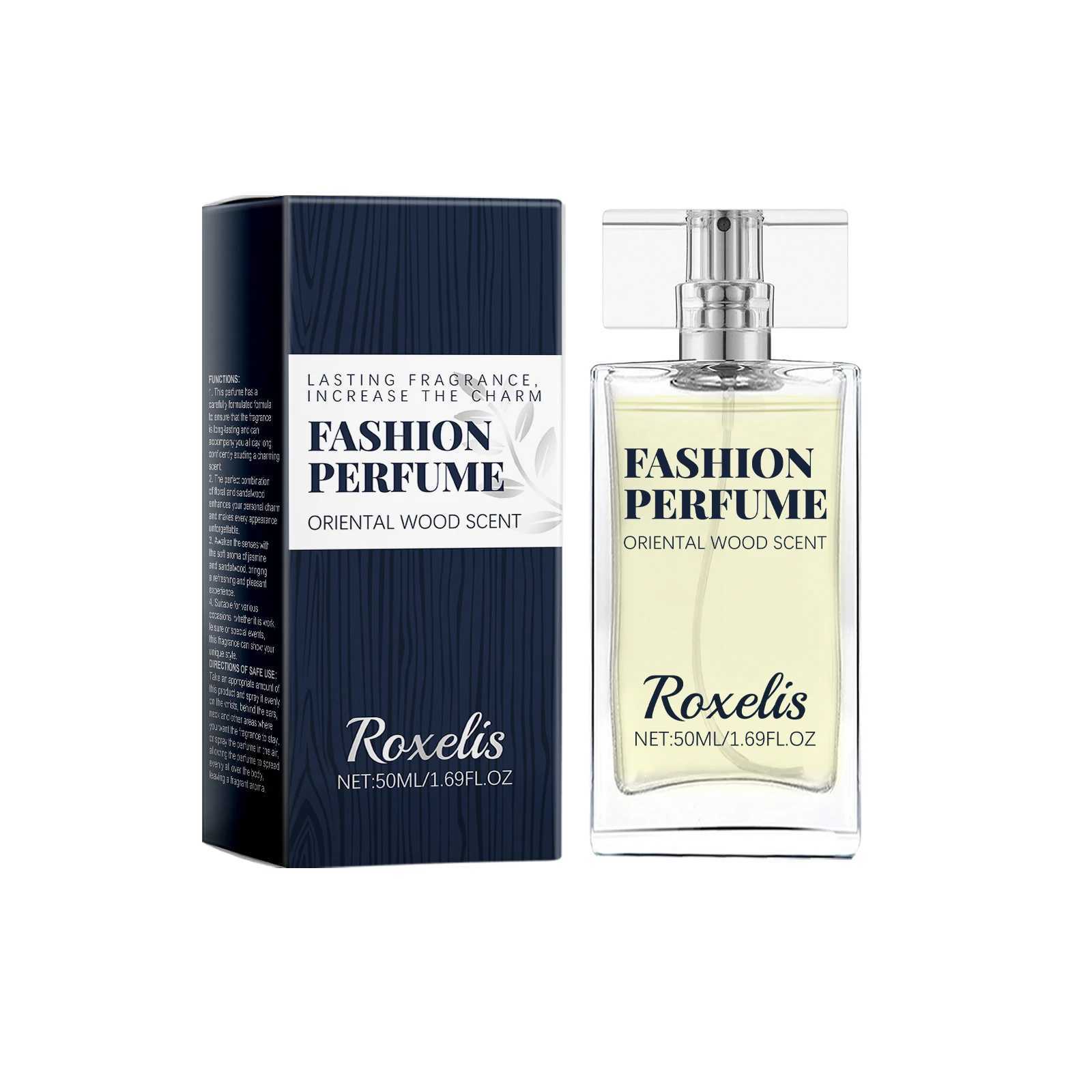 50ml Roxelis Sandalwood Perfume Men Pheromone Freshing Fragrance Oriental Wood Flirting Dating Long Lasting Scent Perfume Spray Z250809