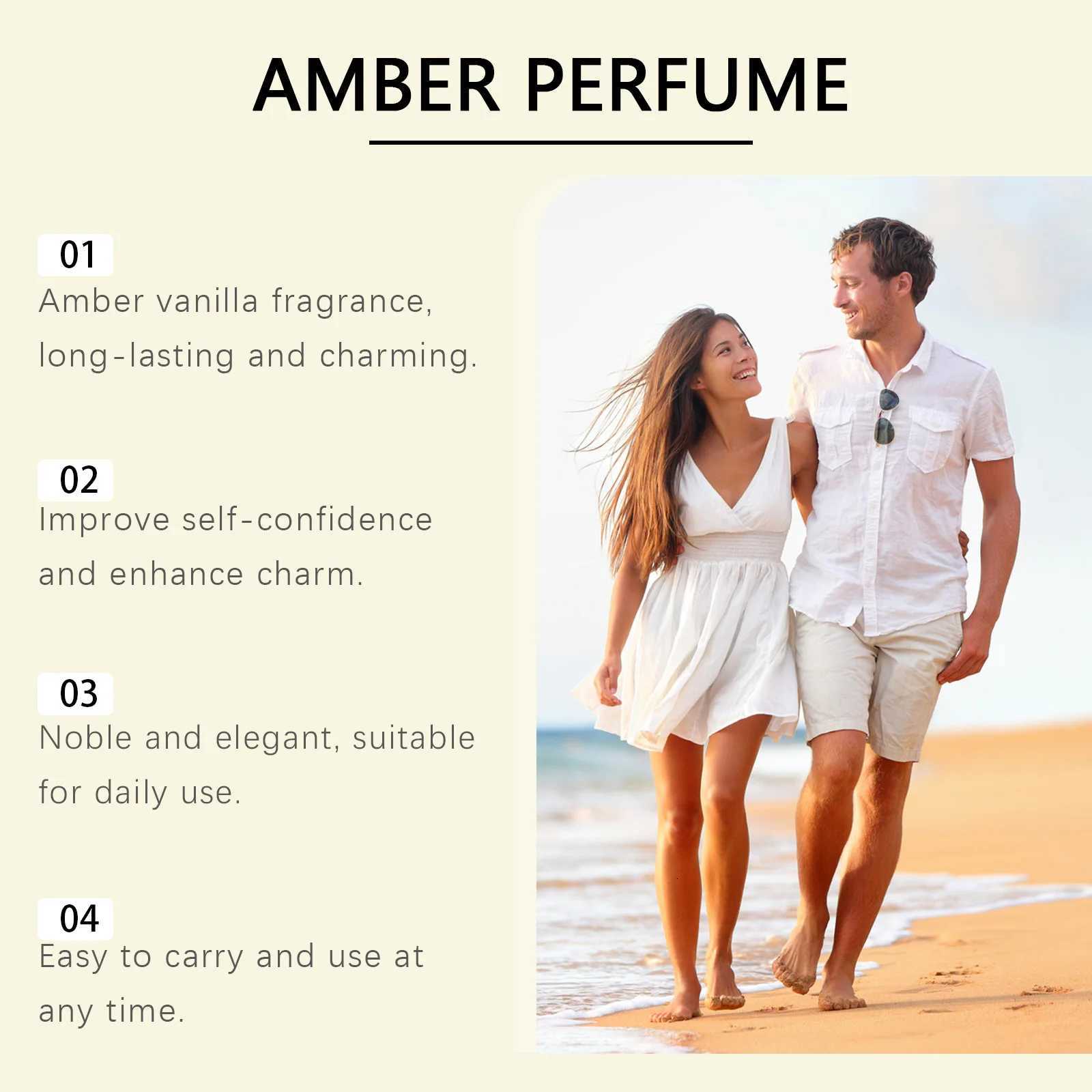 Roxelis 30ml Vanilla Amber Perfume Light Fragrance Charm Release Fresh Wood Scent Dating Atmosphere Pheromone Body Perfume W250712