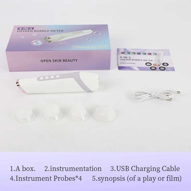 Portable Co2 Oxygen Bubble Pen High-Frequency Vibration Facial Cleaning Balance Serum Input Hydration Rejuvenation Beauty SPA