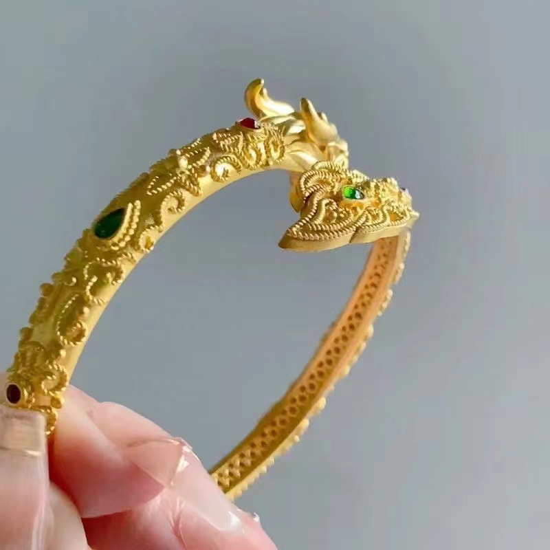 dragon tail swinging bracelet domineering exquisite filigree craft dragon bracelet advanced ancient