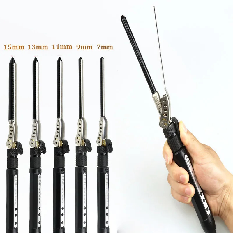 9mm Thin Hair Curl Iron Ceramic Barrel Curler Electric Curling Rod Iron for Mens Short Hair Deep Curly Wand Rotating 360 Degree 250712