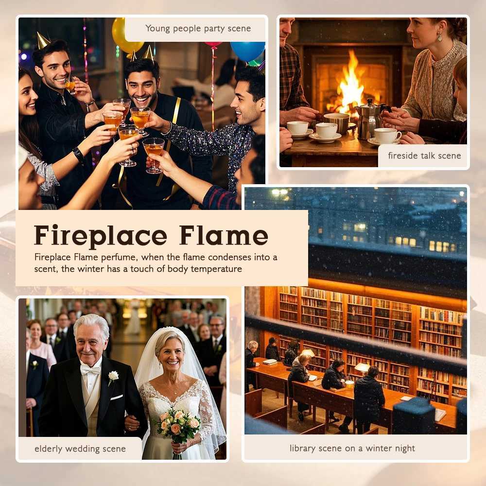 100ml TROVEZ Fireplace Flame Perfume Arabic Wood Tone Long-lasting Fragrance Unisex Perfume Body Spray Scent Gifts Aroma for Men and Women W250712