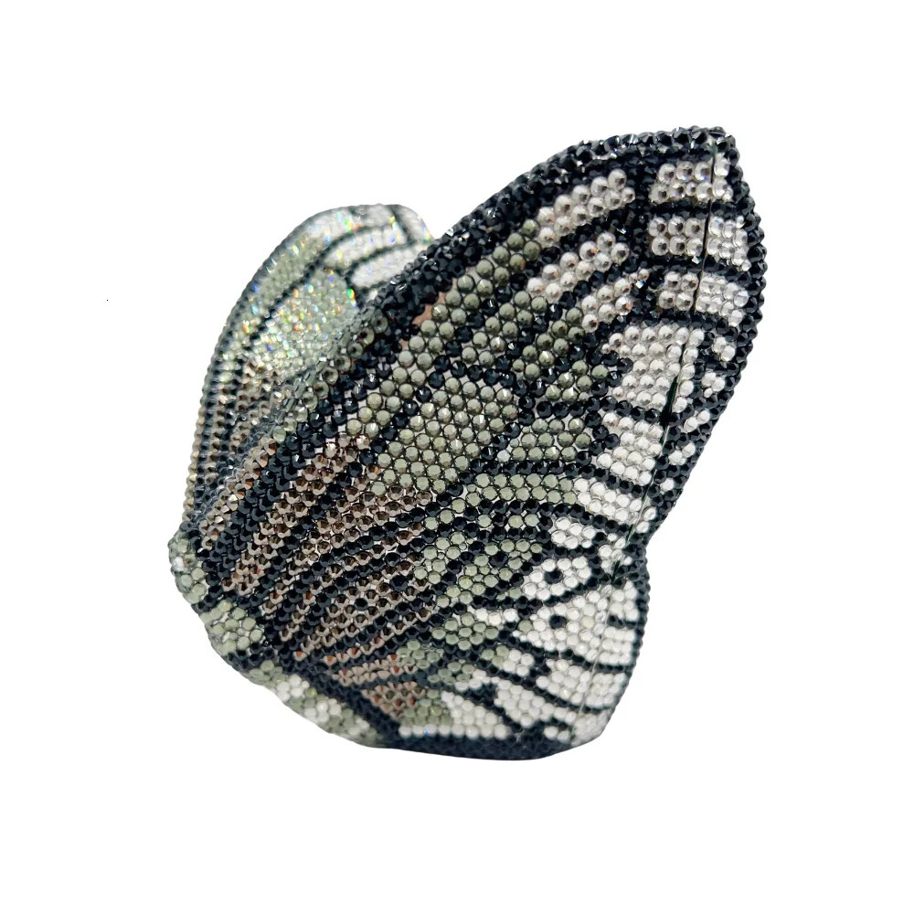 Women Butterfly Diamond Christmas Gift Clutch Purse Metal Evening Bag Dinner Party Handbag and Purses Bridal Crystals 250703