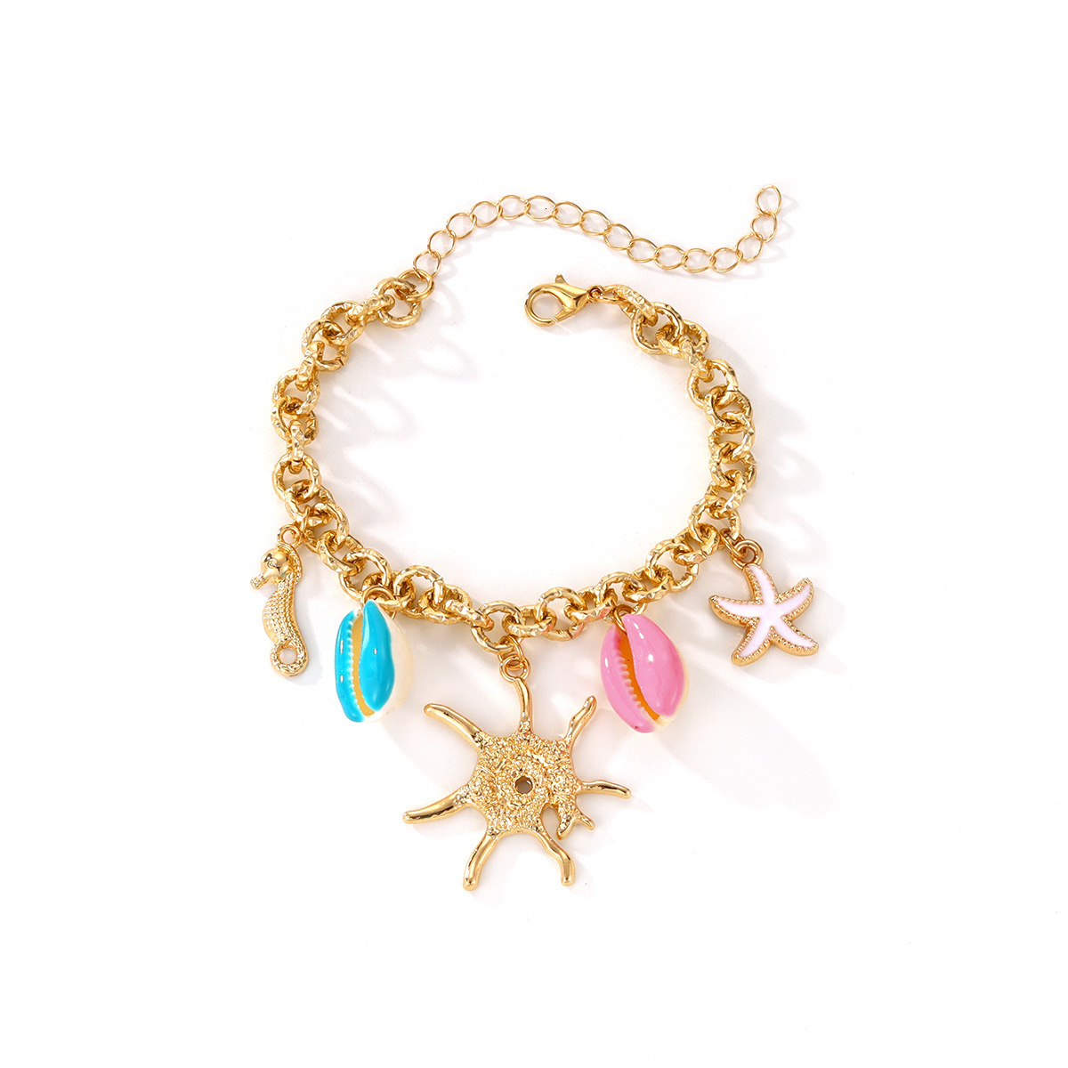 Luxury Jewelry Designer Jewelry European And American Cross-border Vintage Bohemian Pearl Shell Necklace INS Niche Design High-end Clavicle Chain