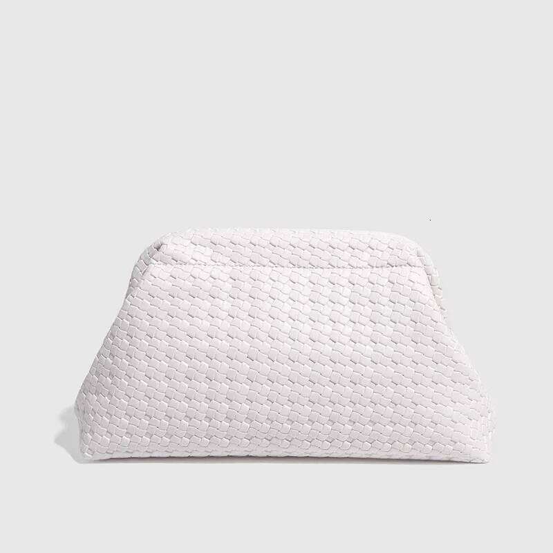Fashion PU Leather Clutch Bag Woven Prom Evening Women Small Party Designer Day Purse Crossbody